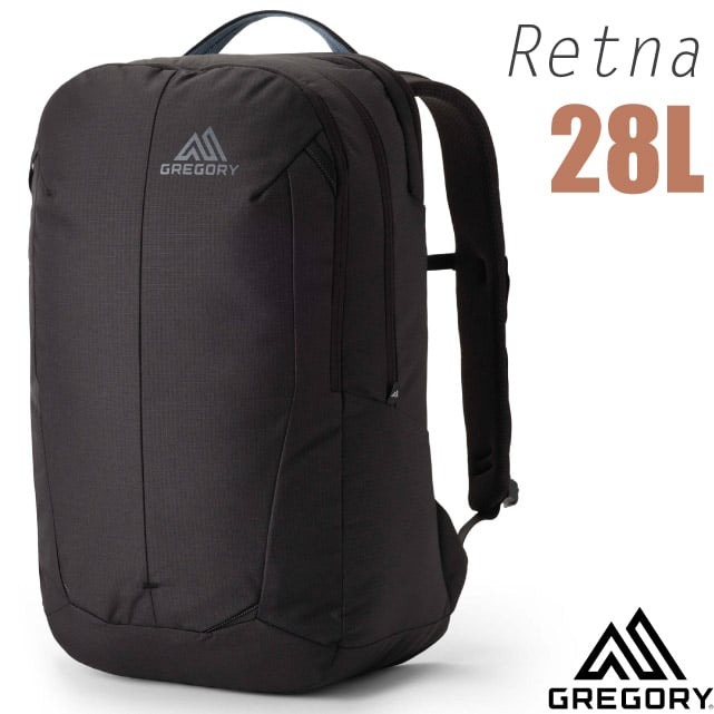 【GREGORY】RETNA 28L 多功能電腦背包.雙肩後背包.上學通勤書包/150949-A386 碳黑✿30E010